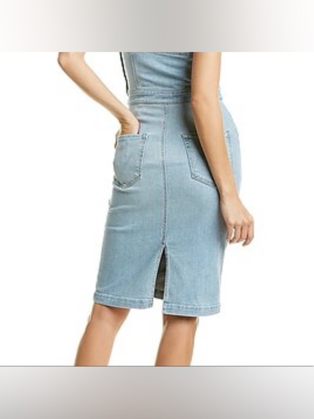 Mother Pocket Hustler Denim Overall Dress in the color when in Rome size 30 US 8 - Picture 3 of 16